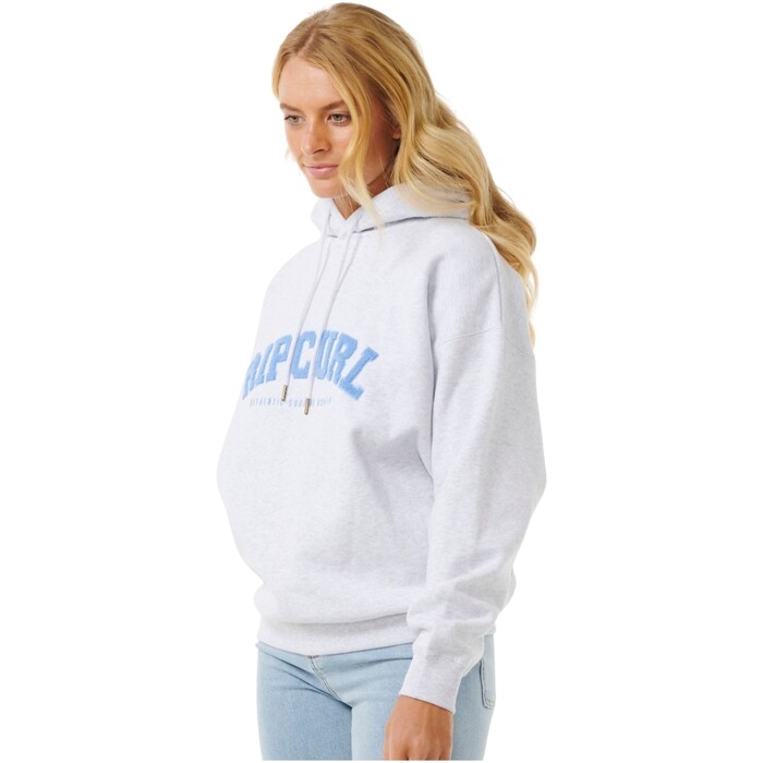 2024 Rip Curl Frauen Varsity Hoodie 08HWFL - Grey Marle